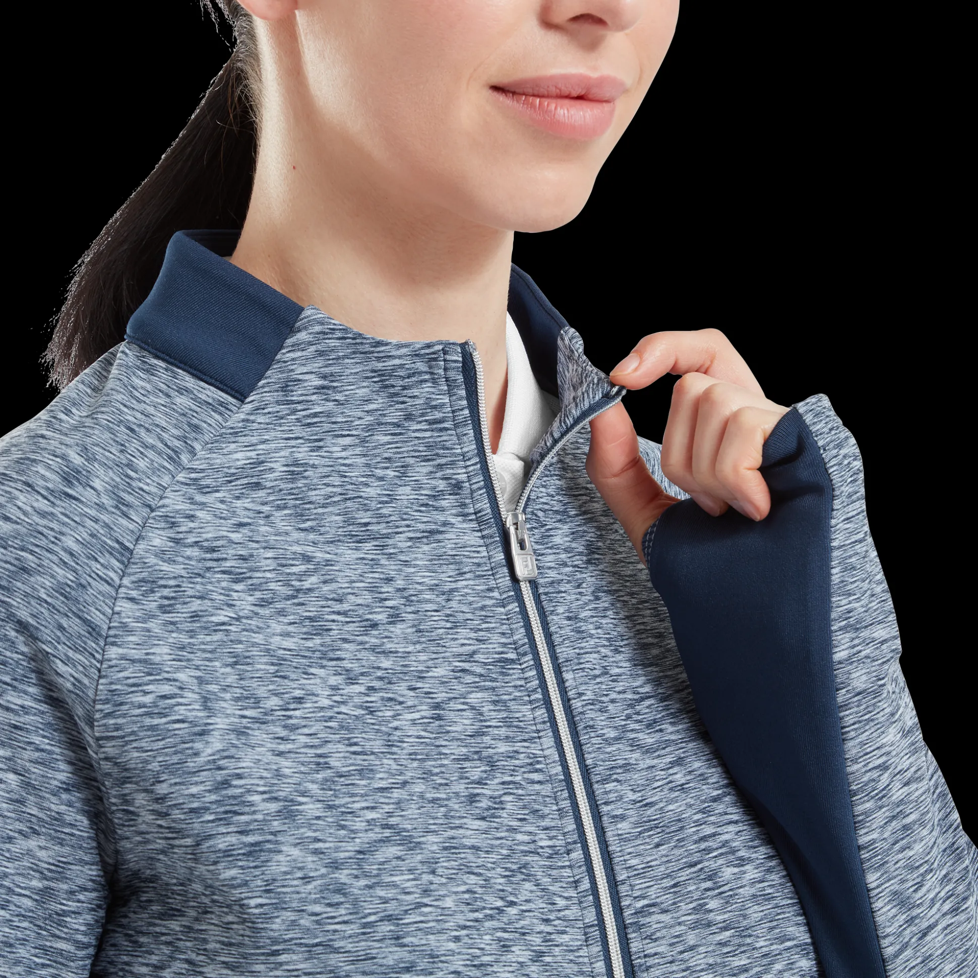 Space Dye Thermal Reißverschluss Midlayer