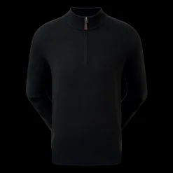 Wollmischpullover Mit 1/2 Reißverschluss