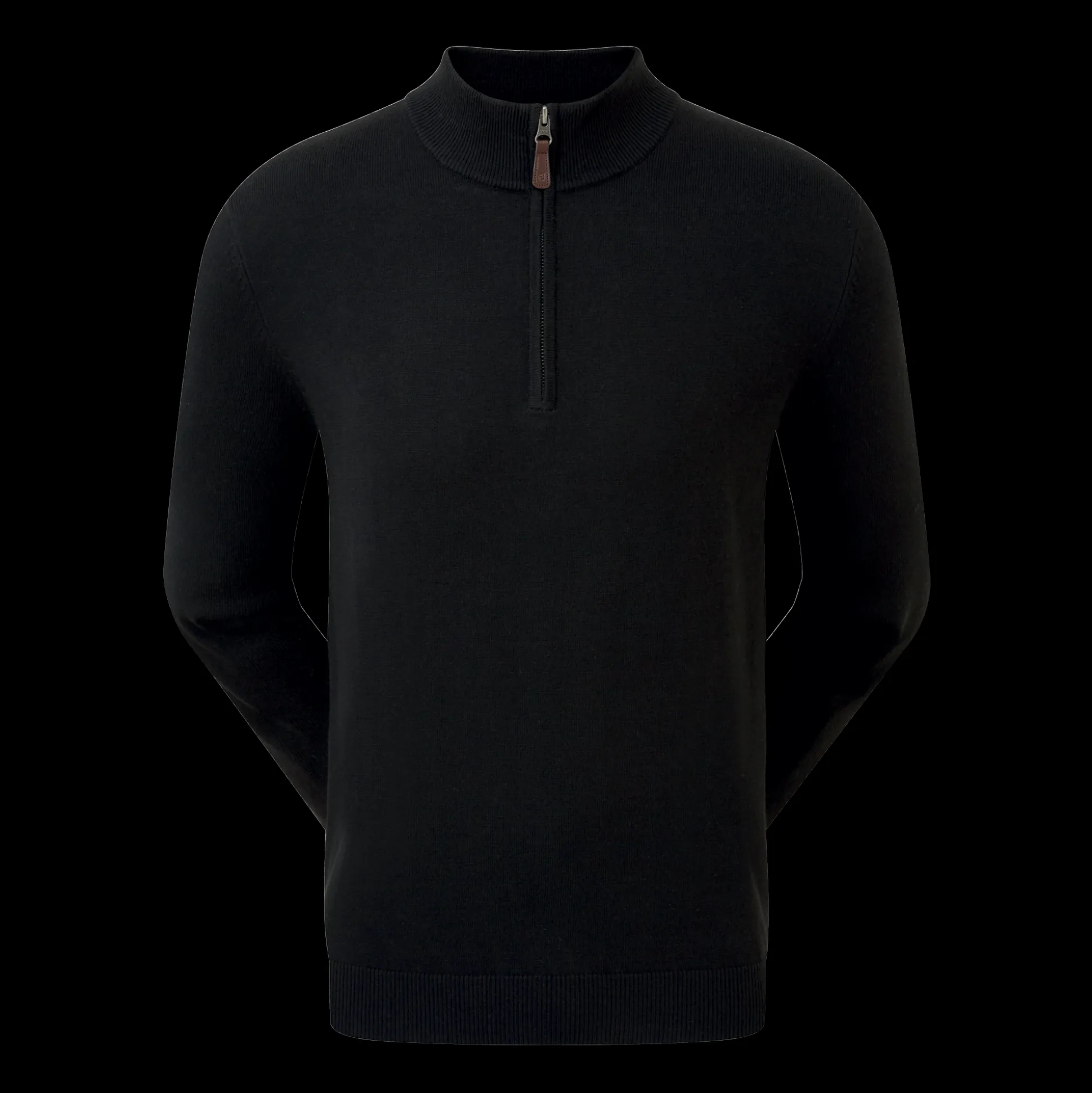 Wollmischpullover Mit 1/2 Reißverschluss