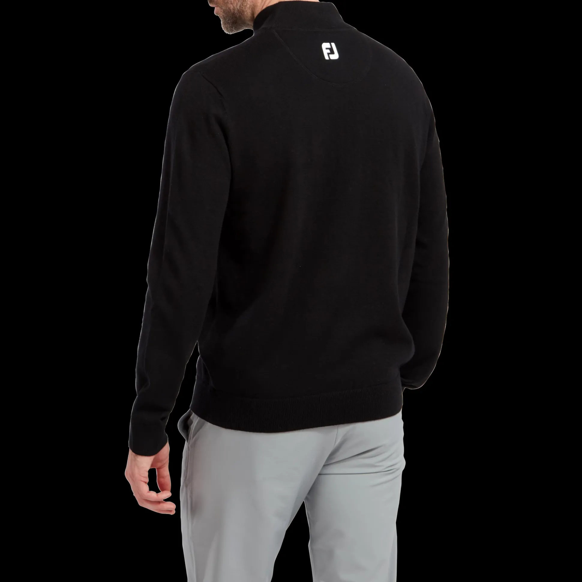 Wollmischpullover Mit 1/2 Reißverschluss