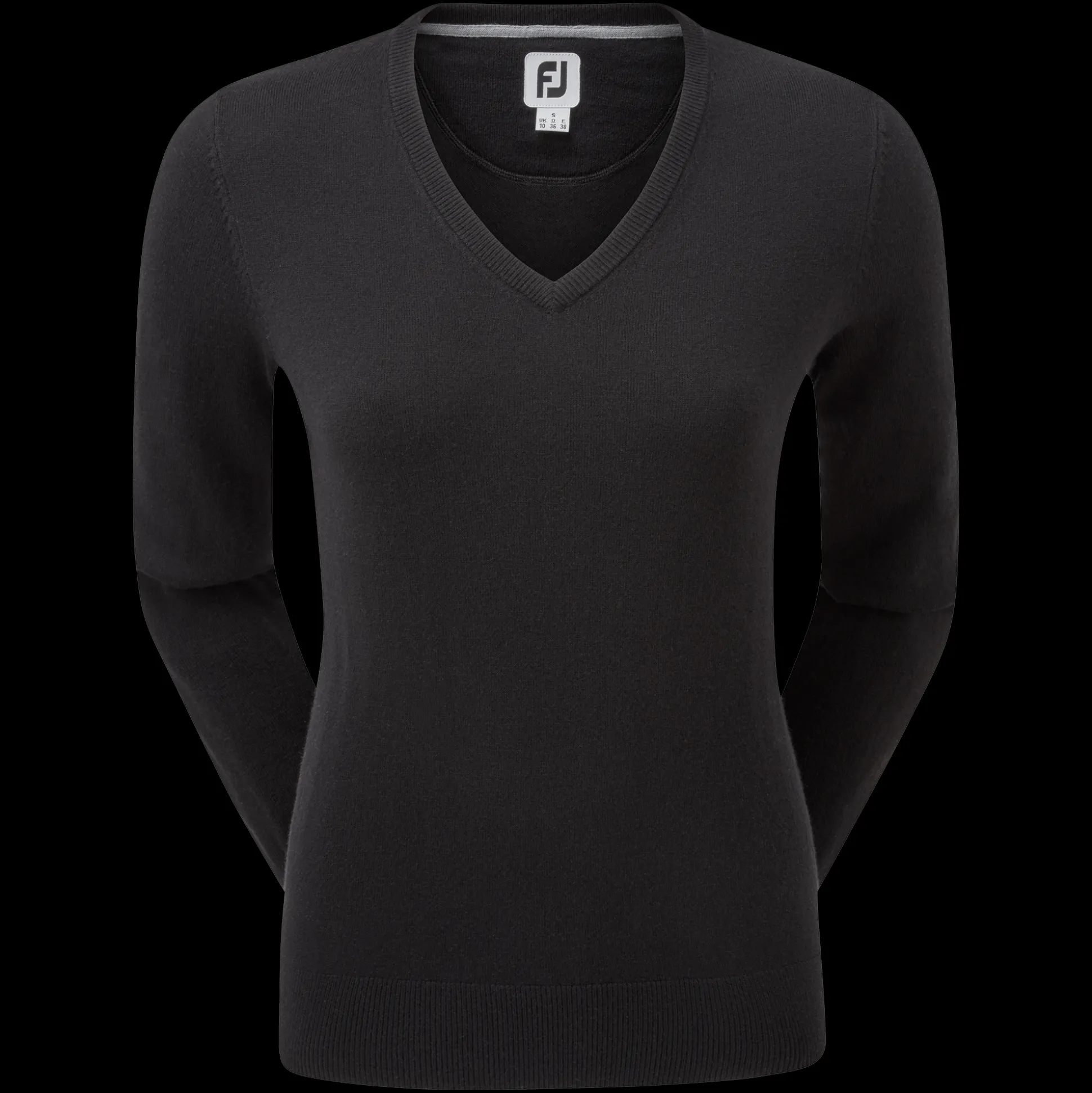 Wollmischpullover Mit V-Ausschnitt