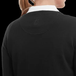 Wollmischpullover Mit V-Ausschnitt