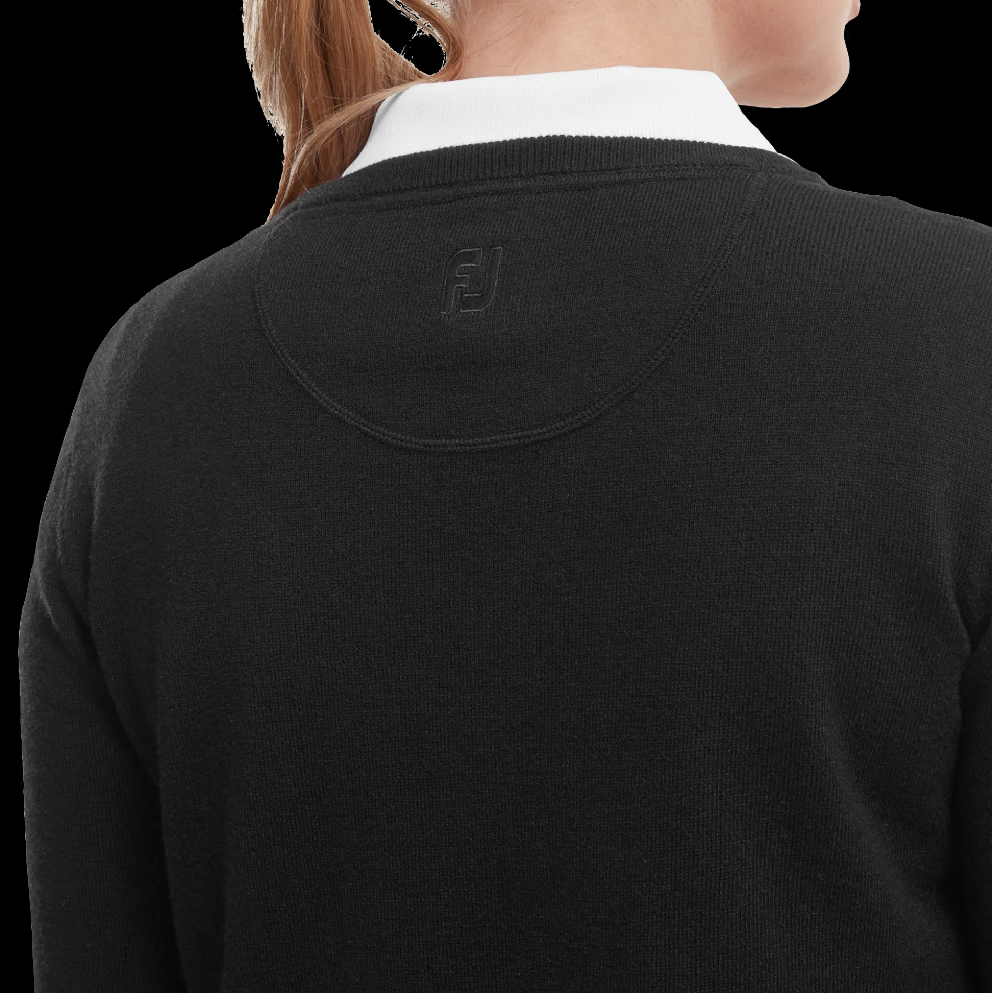 Wollmischpullover Mit V-Ausschnitt